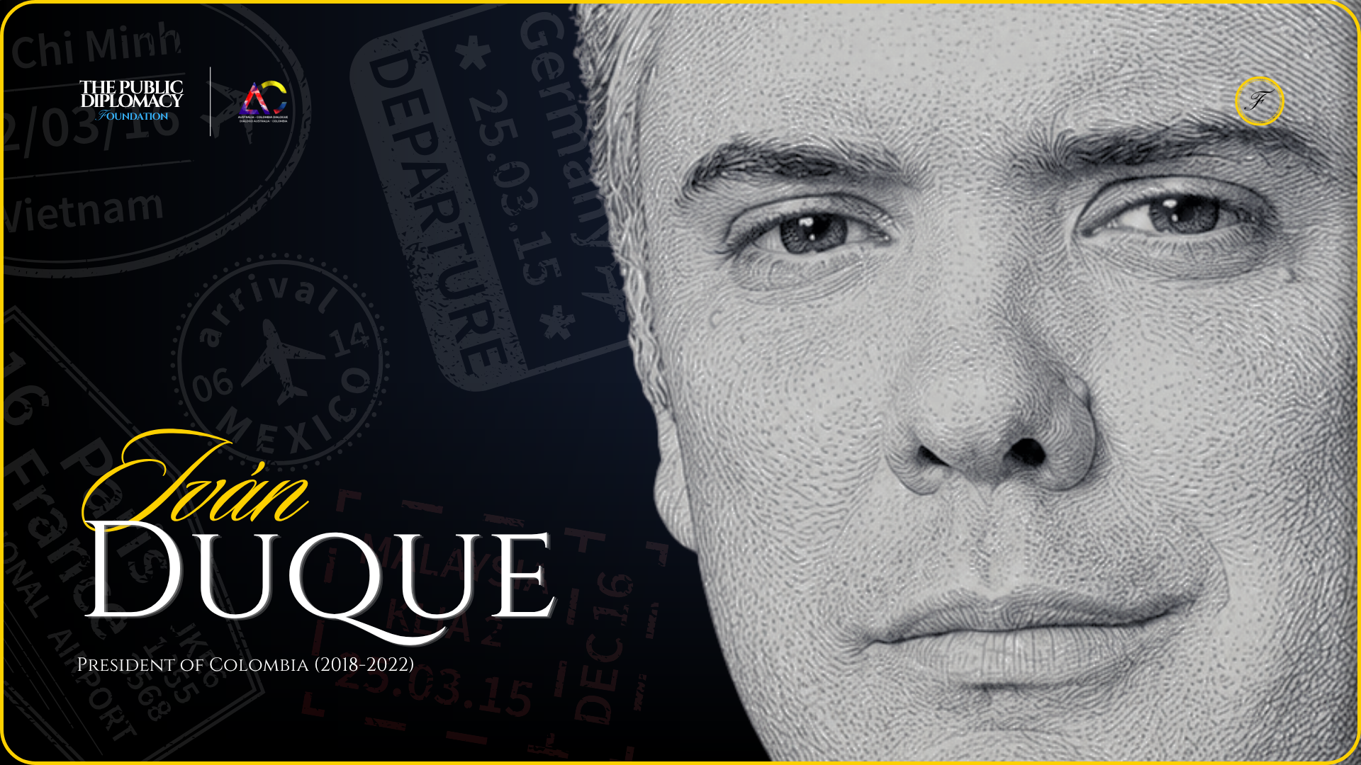 Diplomatic Passport with Iván Duque, President of Colombia 2018–2022